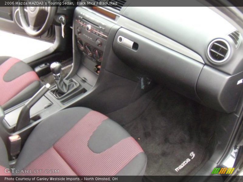 Black Mica / Black/Red 2006 Mazda MAZDA3 s Touring Sedan