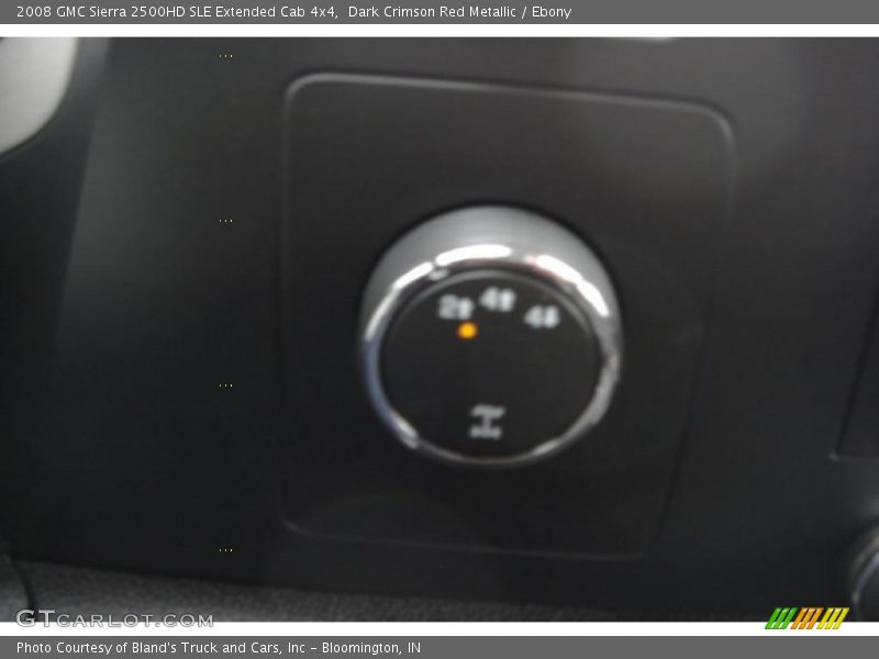 Dark Crimson Red Metallic / Ebony 2008 GMC Sierra 2500HD SLE Extended Cab 4x4