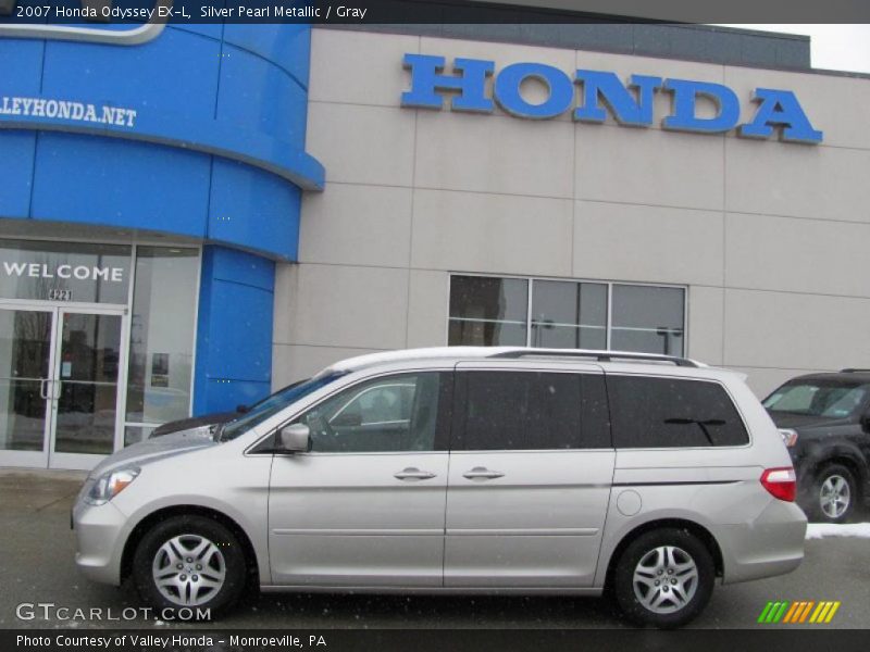 Silver Pearl Metallic / Gray 2007 Honda Odyssey EX-L