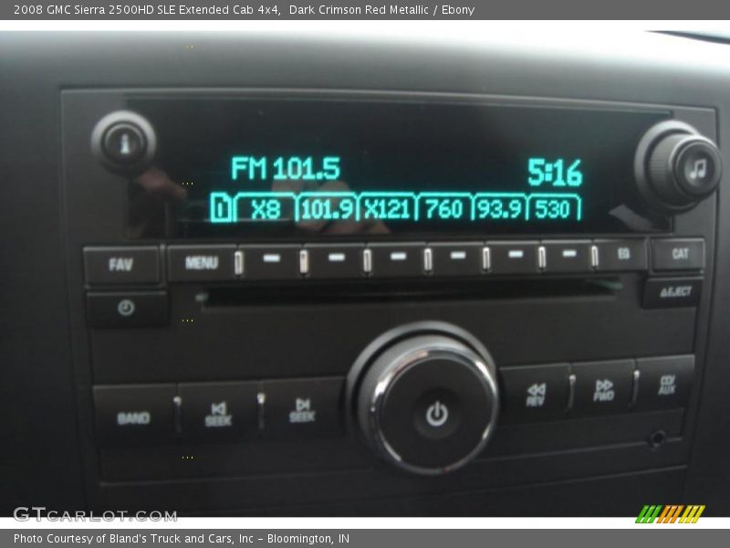 Dark Crimson Red Metallic / Ebony 2008 GMC Sierra 2500HD SLE Extended Cab 4x4