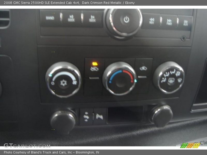 Dark Crimson Red Metallic / Ebony 2008 GMC Sierra 2500HD SLE Extended Cab 4x4