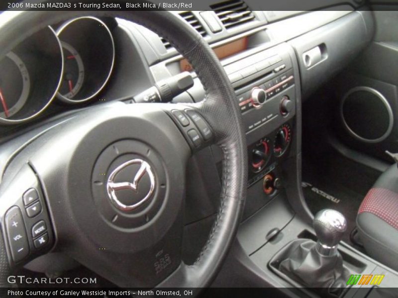 Black Mica / Black/Red 2006 Mazda MAZDA3 s Touring Sedan