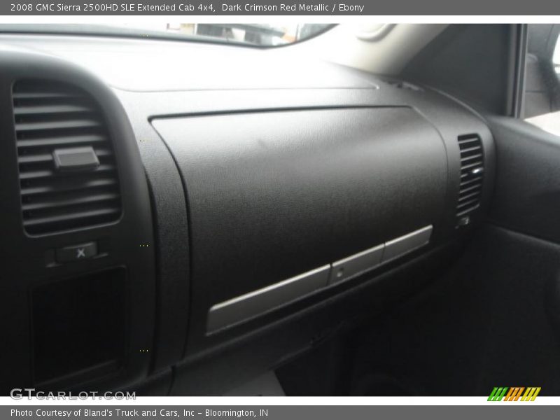 Dark Crimson Red Metallic / Ebony 2008 GMC Sierra 2500HD SLE Extended Cab 4x4