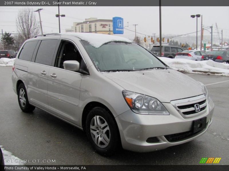 Silver Pearl Metallic / Gray 2007 Honda Odyssey EX-L
