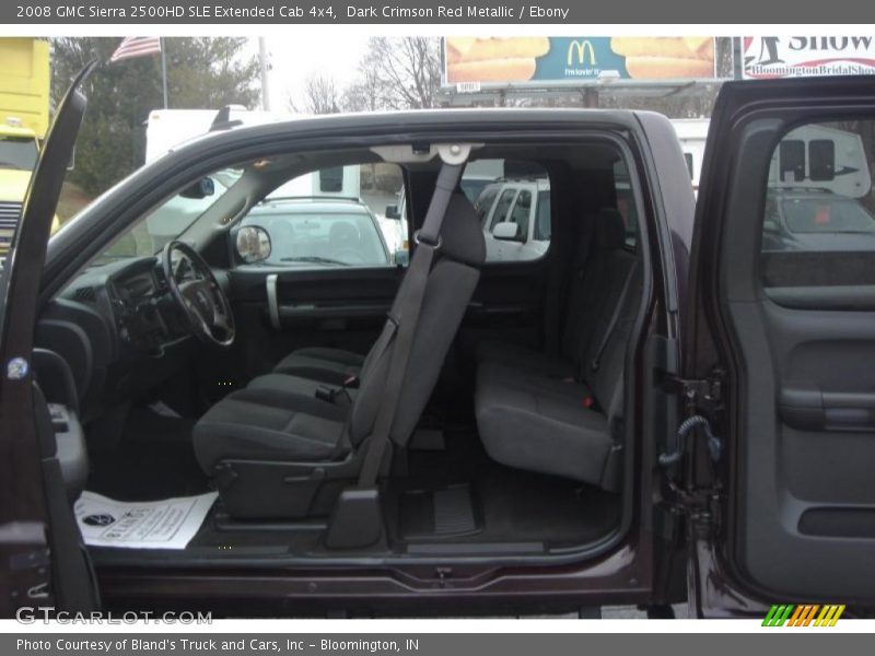 Dark Crimson Red Metallic / Ebony 2008 GMC Sierra 2500HD SLE Extended Cab 4x4