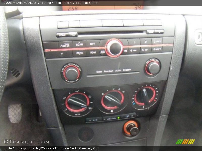 Black Mica / Black/Red 2006 Mazda MAZDA3 s Touring Sedan