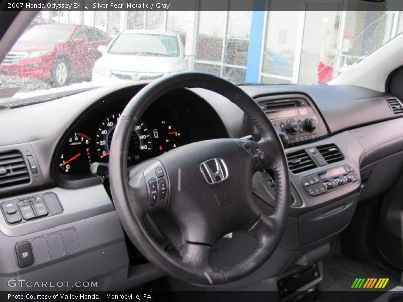 Silver Pearl Metallic / Gray 2007 Honda Odyssey EX-L