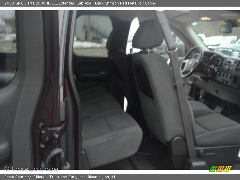 Dark Crimson Red Metallic / Ebony 2008 GMC Sierra 2500HD SLE Extended Cab 4x4