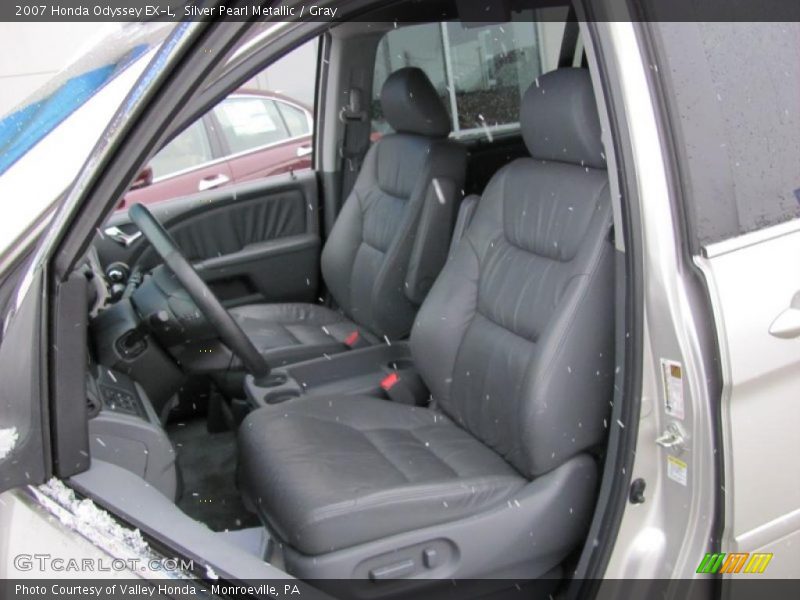 Silver Pearl Metallic / Gray 2007 Honda Odyssey EX-L