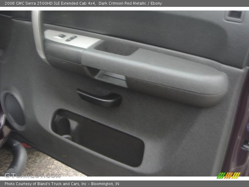 Dark Crimson Red Metallic / Ebony 2008 GMC Sierra 2500HD SLE Extended Cab 4x4