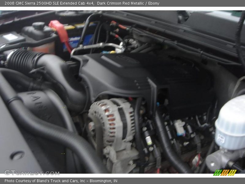 Dark Crimson Red Metallic / Ebony 2008 GMC Sierra 2500HD SLE Extended Cab 4x4