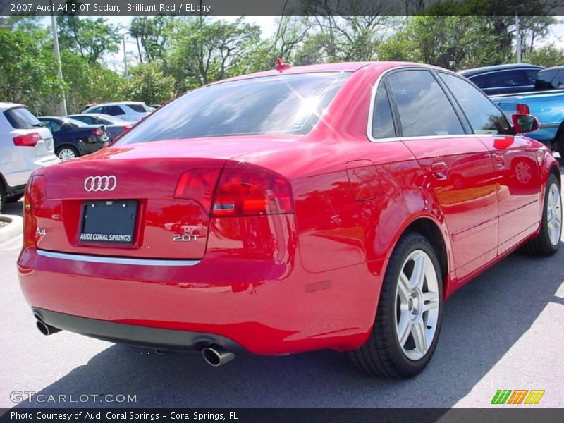 Brilliant Red / Ebony 2007 Audi A4 2.0T Sedan