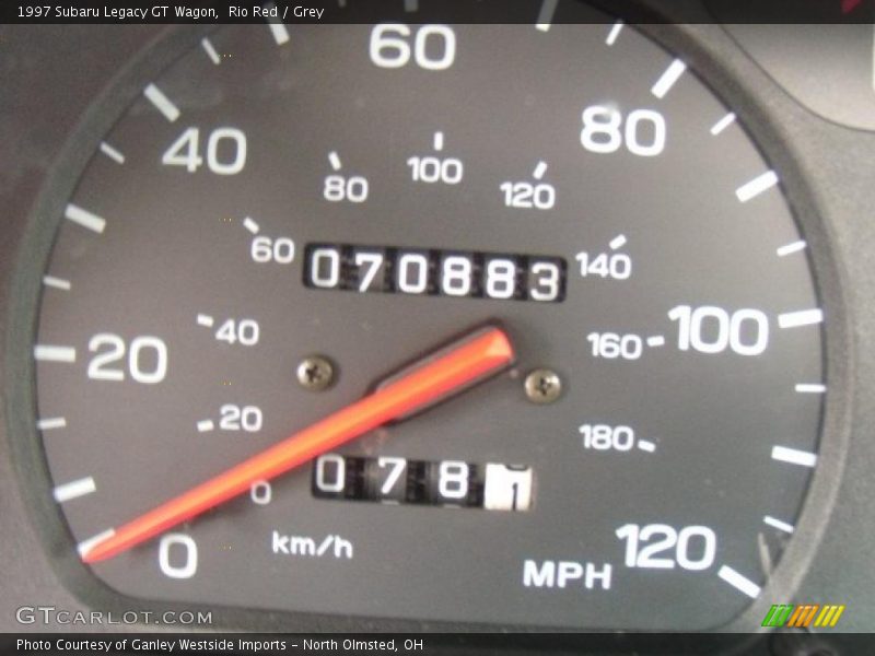 Rio Red / Grey 1997 Subaru Legacy GT Wagon