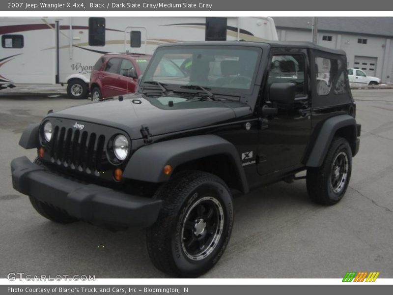 Black / Dark Slate Gray/Medium Slate Gray 2007 Jeep Wrangler X 4x4