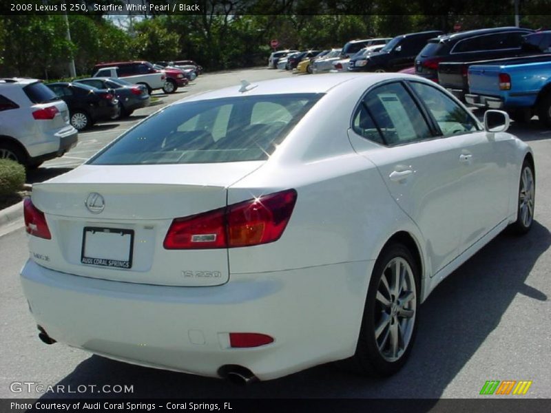 Starfire White Pearl / Black 2008 Lexus IS 250