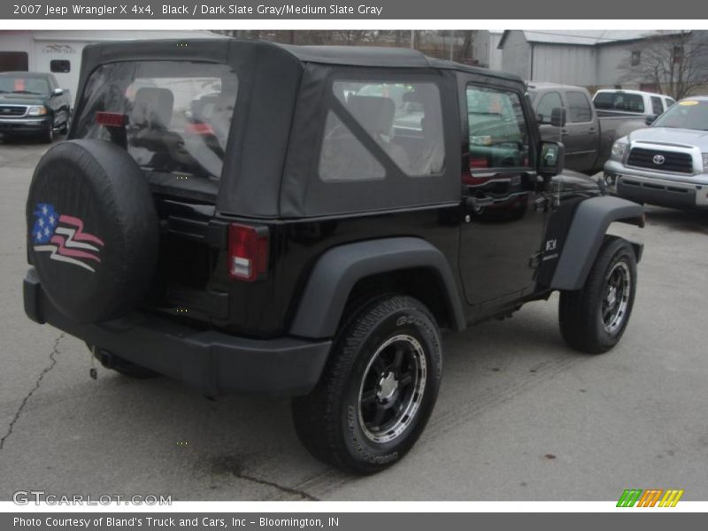 Black / Dark Slate Gray/Medium Slate Gray 2007 Jeep Wrangler X 4x4