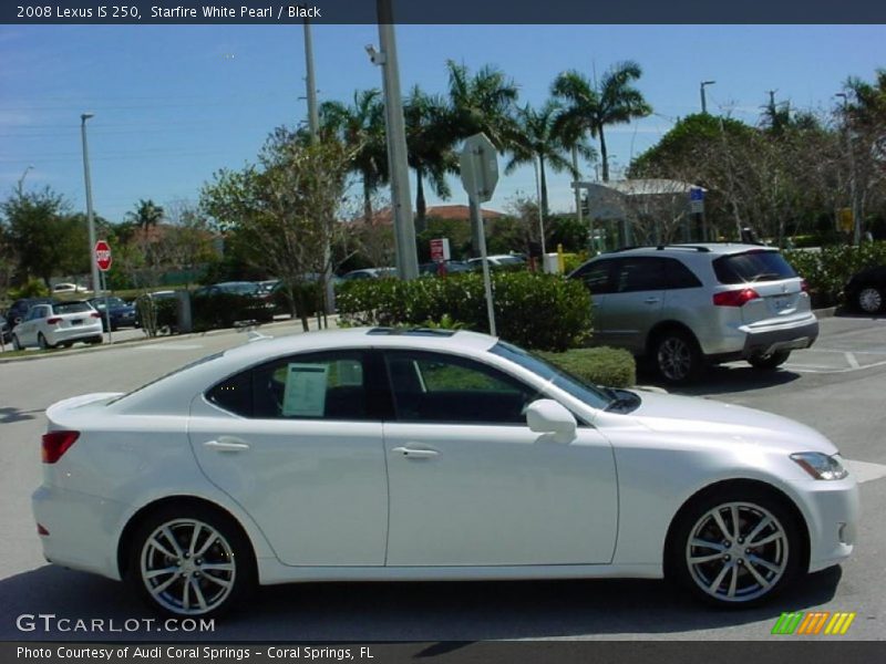Starfire White Pearl / Black 2008 Lexus IS 250