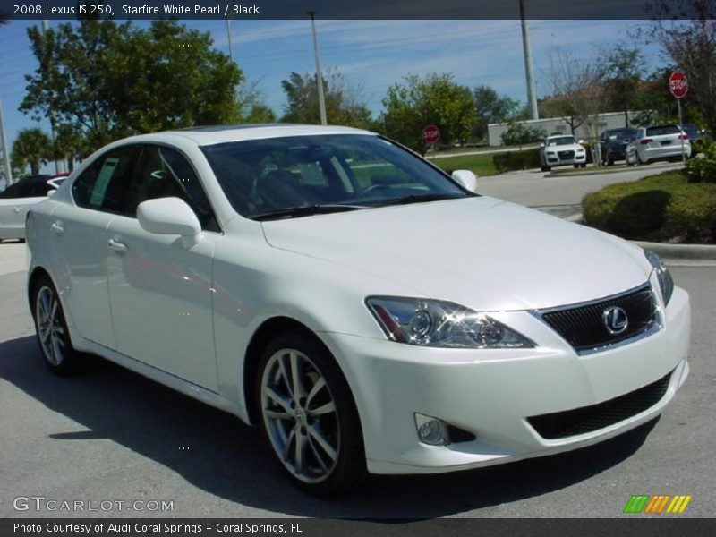 Starfire White Pearl / Black 2008 Lexus IS 250