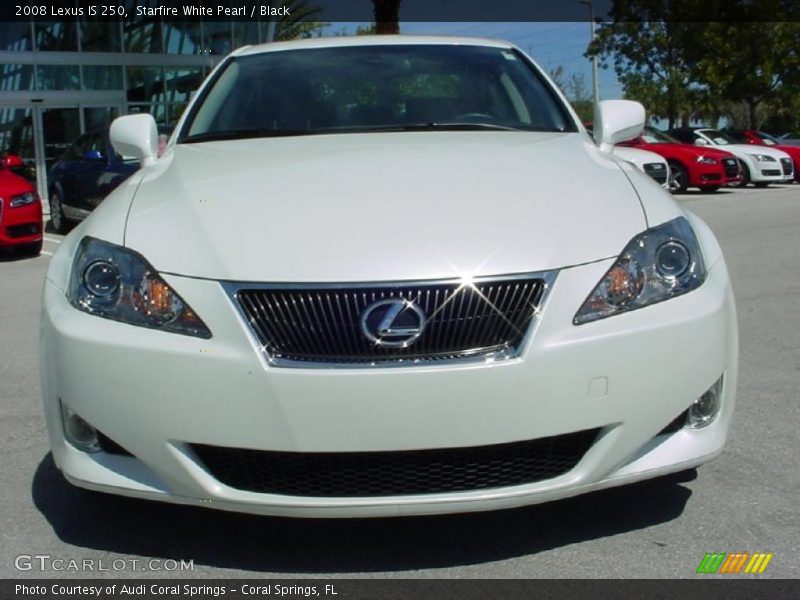 Starfire White Pearl / Black 2008 Lexus IS 250