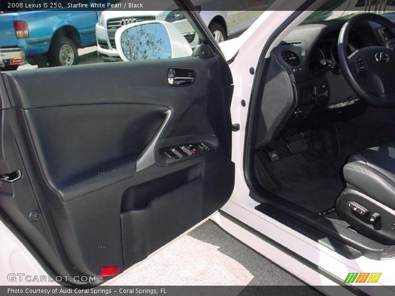Starfire White Pearl / Black 2008 Lexus IS 250