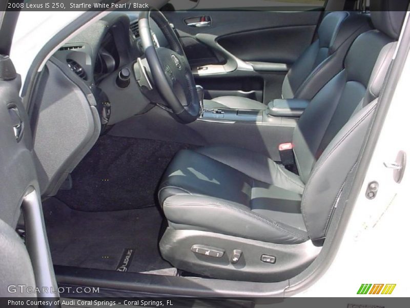 Starfire White Pearl / Black 2008 Lexus IS 250