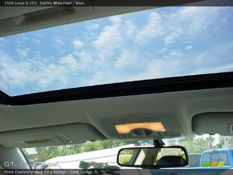 Starfire White Pearl / Black 2008 Lexus IS 250