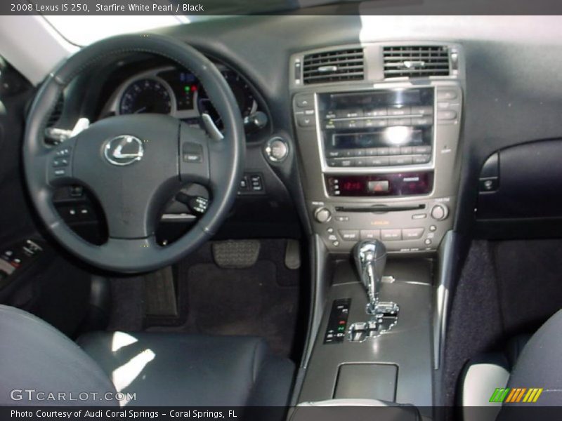 Starfire White Pearl / Black 2008 Lexus IS 250