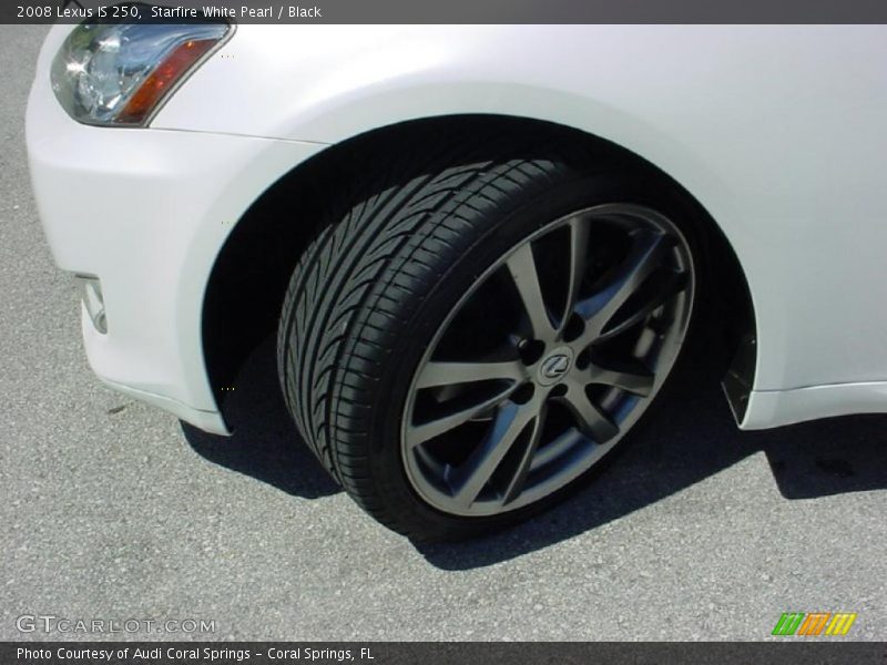 Starfire White Pearl / Black 2008 Lexus IS 250