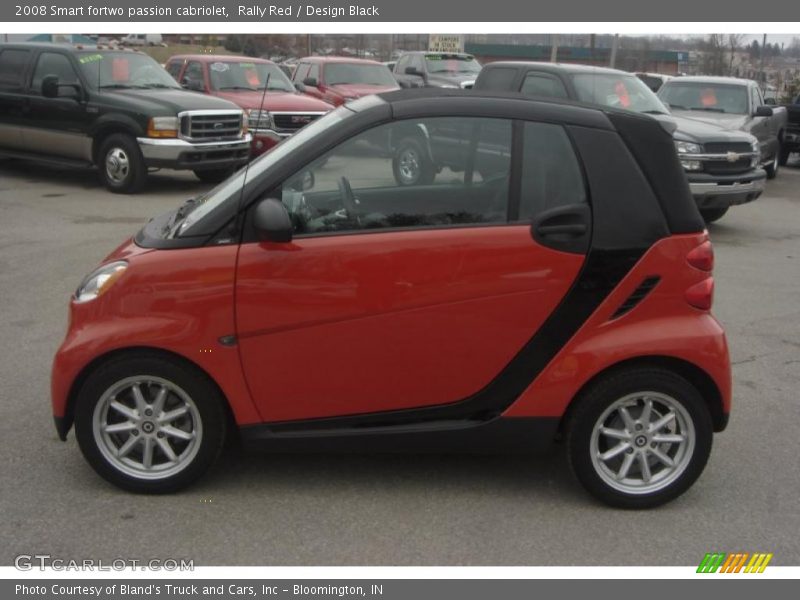 Rally Red / Design Black 2008 Smart fortwo passion cabriolet