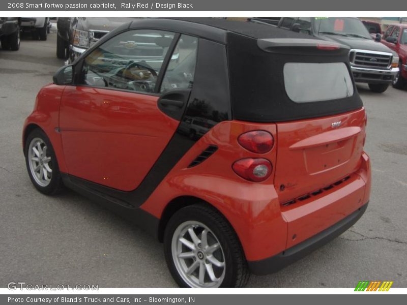Rally Red / Design Black 2008 Smart fortwo passion cabriolet