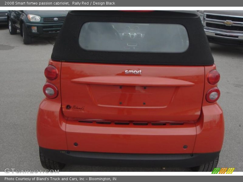Rally Red / Design Black 2008 Smart fortwo passion cabriolet