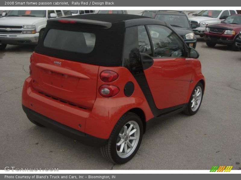 Rally Red / Design Black 2008 Smart fortwo passion cabriolet