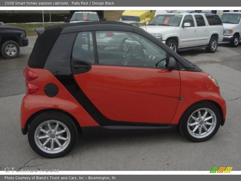 Rally Red / Design Black 2008 Smart fortwo passion cabriolet