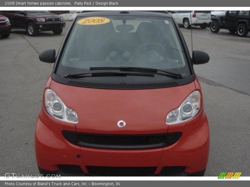 Rally Red / Design Black 2008 Smart fortwo passion cabriolet