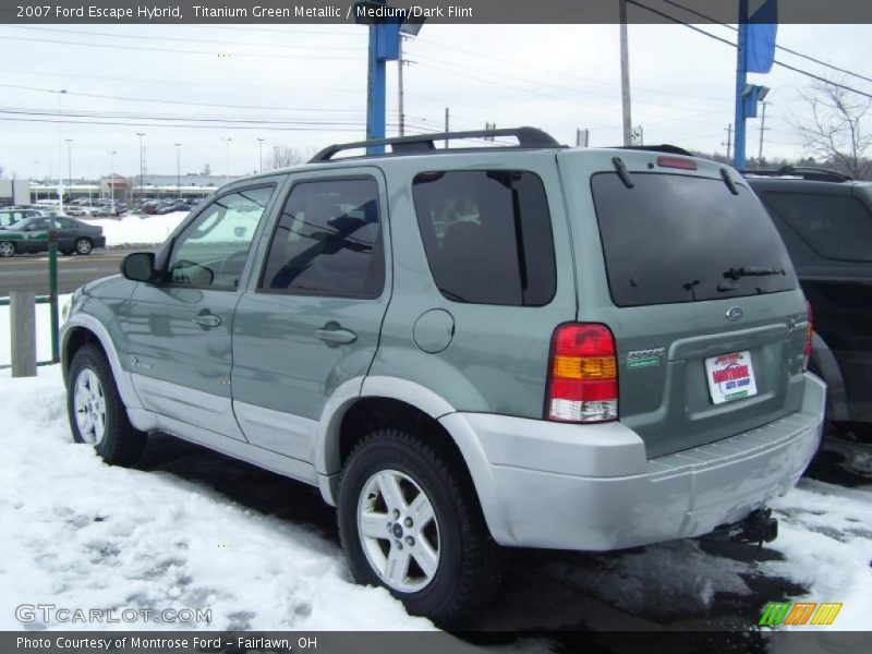 Titanium Green Metallic / Medium/Dark Flint 2007 Ford Escape Hybrid