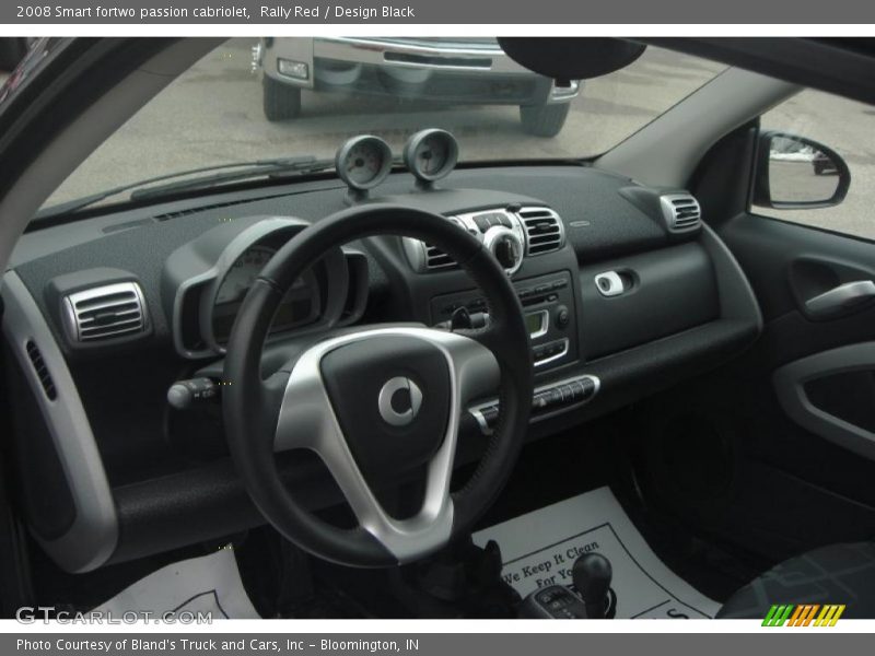 Rally Red / Design Black 2008 Smart fortwo passion cabriolet