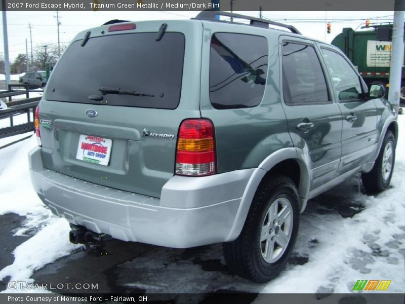 Titanium Green Metallic / Medium/Dark Flint 2007 Ford Escape Hybrid