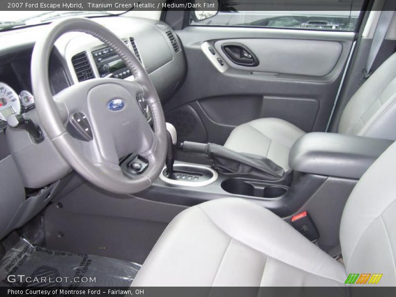 Titanium Green Metallic / Medium/Dark Flint 2007 Ford Escape Hybrid
