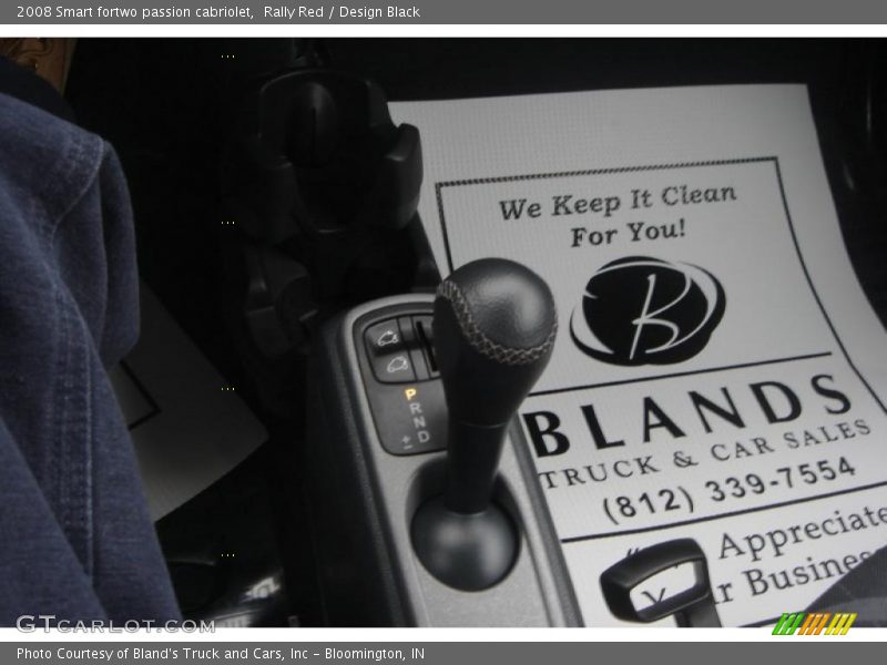 Rally Red / Design Black 2008 Smart fortwo passion cabriolet