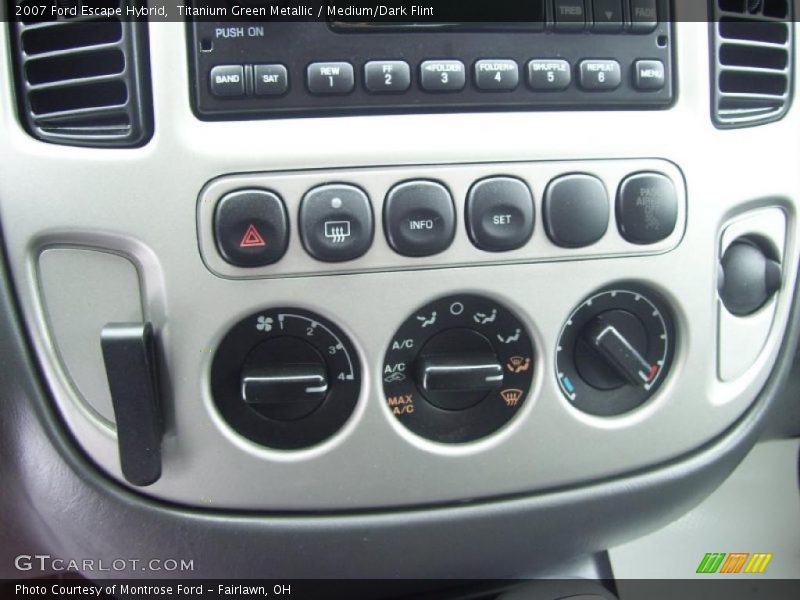 Titanium Green Metallic / Medium/Dark Flint 2007 Ford Escape Hybrid