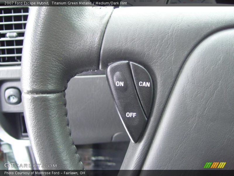 Titanium Green Metallic / Medium/Dark Flint 2007 Ford Escape Hybrid