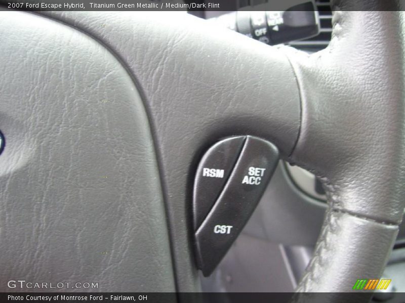 Titanium Green Metallic / Medium/Dark Flint 2007 Ford Escape Hybrid
