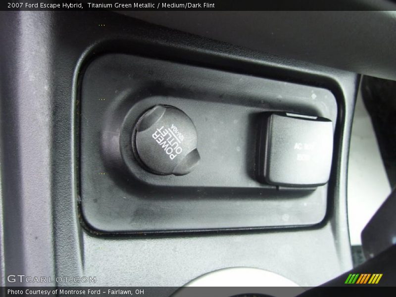 Titanium Green Metallic / Medium/Dark Flint 2007 Ford Escape Hybrid