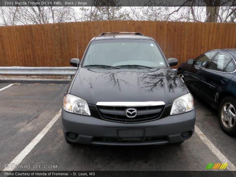 Black / Beige 2001 Mazda Tribute DX V6 4WD