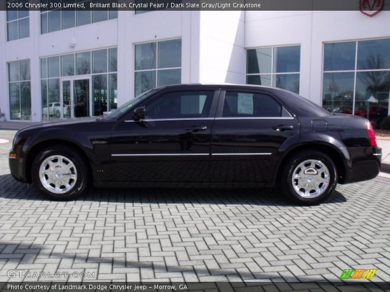 Brilliant Black Crystal Pearl / Dark Slate Gray/Light Graystone 2006 Chrysler 300 Limited