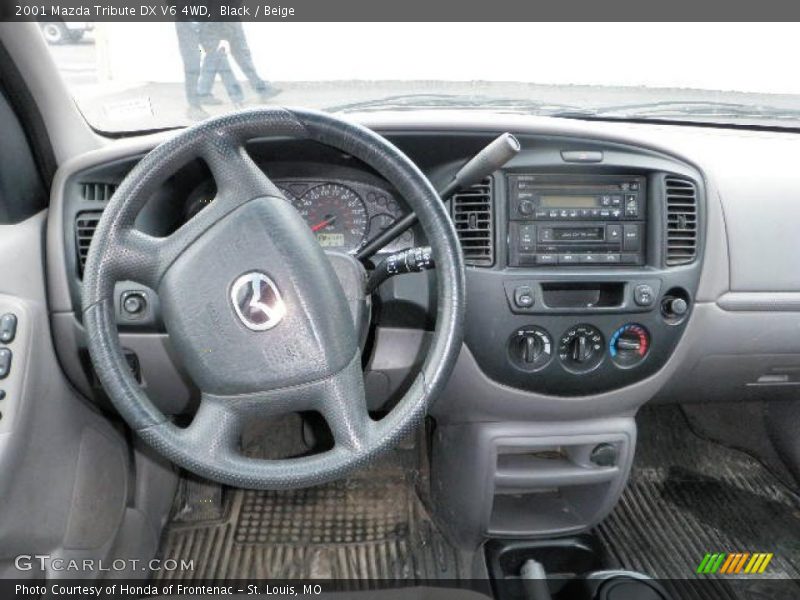 Black / Beige 2001 Mazda Tribute DX V6 4WD