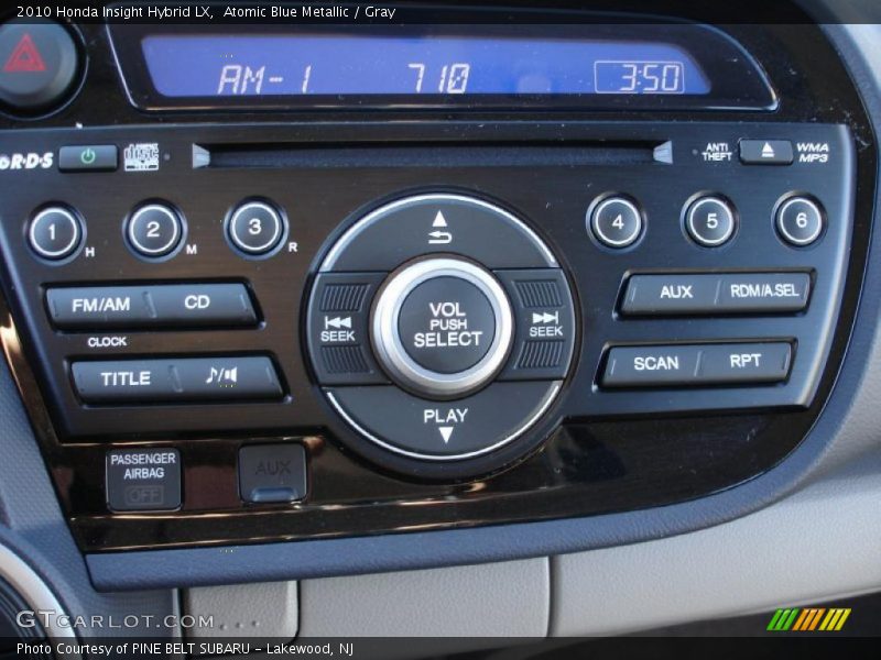 Controls of 2010 Insight Hybrid LX