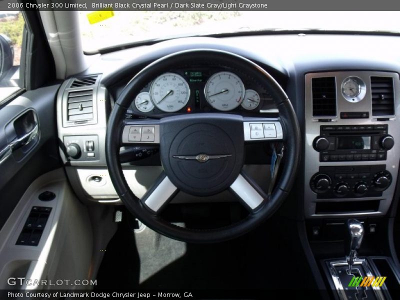 Brilliant Black Crystal Pearl / Dark Slate Gray/Light Graystone 2006 Chrysler 300 Limited