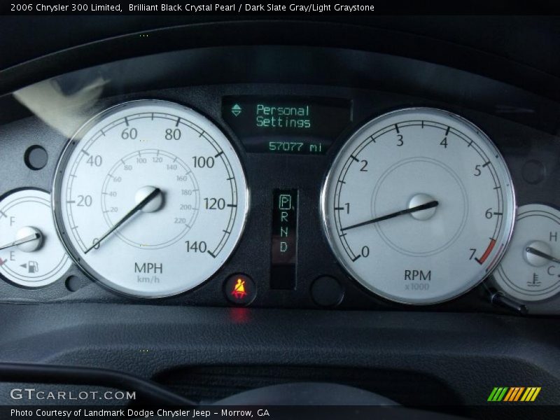 Brilliant Black Crystal Pearl / Dark Slate Gray/Light Graystone 2006 Chrysler 300 Limited