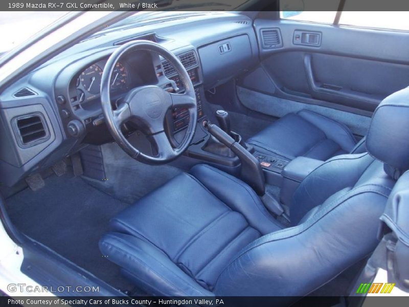  1989 RX-7 GXL Convertible Black Interior